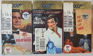 007 (James Bond) Lot of 3 VHS Tapes - Sealed - Picture 1 of 6