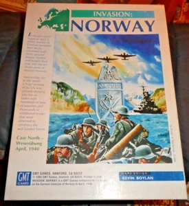 GMT Invasion Norway Board Game CASE NORTH WESERUBUNG APRIL 1940 PUNCHED VG++ - Picture 1 of 2