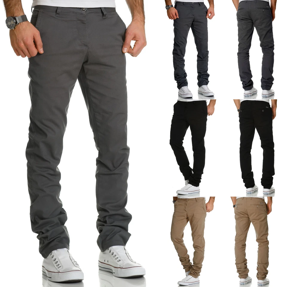 Herren Regular Slim Stretch Chino Hose Fit R7019 - Bild 1 von 1