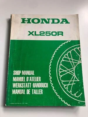 Manual de Taller Honda XL 250R - (E) (1984) (MD11) - Imagen 1 de 2