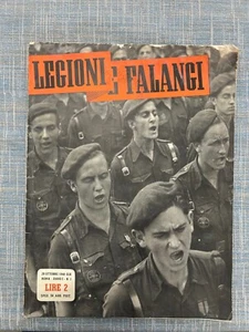 LEGIONI E FALANGI RIVISTA D'ITALIA E DI SPAGNA ANNO I N°1 OTTOBRE 1940 - Imagen 1 de 18