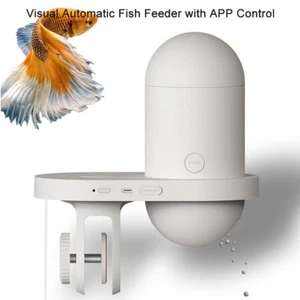 Comedero automático inteligente acuario peces dispensador de alimento con cámara HD, control de aplicación - Imagen 1 de 12