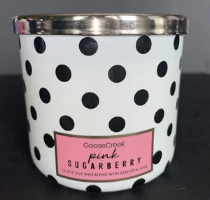 Goose Creek Candle PINK SUGARBERRY 14.5 Oz Triple Wick Candle