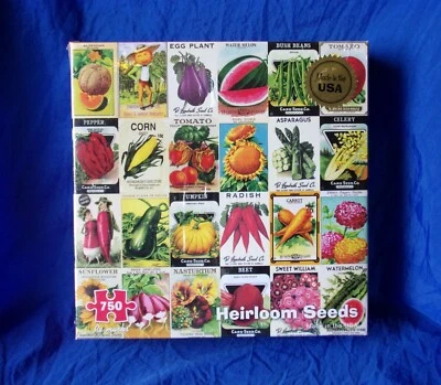 HEIRLOOM SEEDS 750pc Jigsaw Puzzle w/ Bonus Mini Poster Re-Marks NEW - Image 1 of 3
