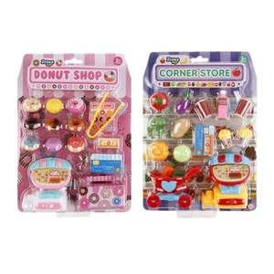 Kids Playset Corner Store/Donut Shop Pretend Play Toy Set Accessories Imaginate - Picture 1 of 5