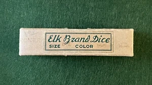 Tarjeta recta de dados de póker marca alce caja vintage - Imagen 1 de 8