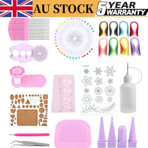 874Pcs Paper Quilling Kit with Strips and Quilling Tools for Home Decor Gift - Picture 1 of 12