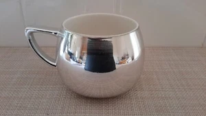 STARBUCKS 2013 Silver White Shiny Metallic Reflective Mirror Coffee Mug Cup 14oz - Picture 1 of 10