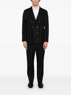 Новый с Ярлыками $8750 Brunello Cucinelli мужчин Sartoria Solomeo DB в тонкую полоску костюм 46/36US A258 - Изображение 1 из 4