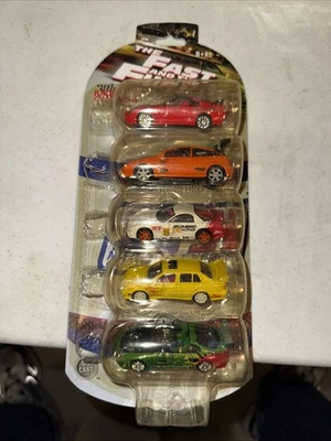 2003 Racing Champions Fast and Furious 5 Car Set 1:64 Diecast New Sealed 37053 - Image 1 of 2