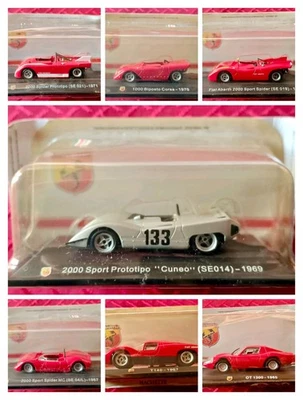 Lotto 7 modellini Abarth collection 1/43 Hachette - NUOVI - Immagine 1 di 4