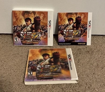 AUTOGRAPHED 3X, Super Street Fighter 4 3D Nintendo 3DS Complete with Slip Cover  - Image 1 of 4