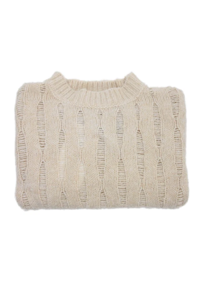 Zara Girls Long Sleeve Round Neck Knit Sweater Nude Size 12Y - Image 1 of 4