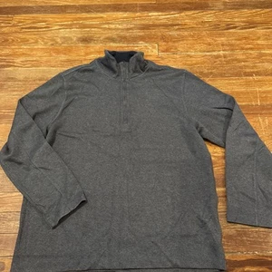 Banana Republic Men's Waffle Quarter Zip Pullover, Green Size XL - Picture 1 of 5