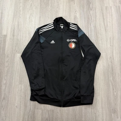 Adidas Feyenoord Rotterdam Training Jacket Men's Large Black Soccer Eredivisie - Image 1 of 4