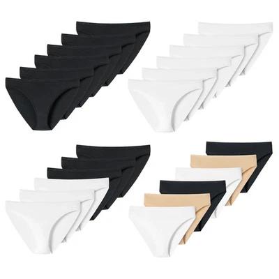 UNCOVER by SCHIESSER Damen Slip - Tai, Soft Cotton, 6er Pack