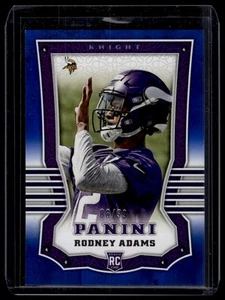Panini #192 2017 Rodney Adams Blue Rookie #/99 - Imagen 1 de 2