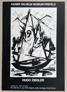 Plakat Poster - Hugo Ziegler - Ausstellung Krefeld - Bild 1 von 1
