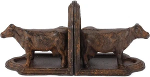 Fermalibri Mucca Decorativi, Fermalibri Antichi Casale, Set di 2 - Foto 1 di 8