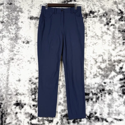 Pantalones Luluemon City Elegantes 5 Bolsillos Mujer 4 Azul Marino Rendimiento Elastizados Foto 1 de 4