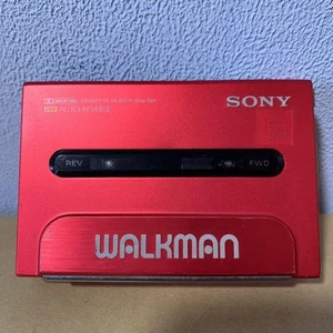 Sony Walkman Wm-501 Red Portable Music Player Cassette Player Vintage Audio - Picture 1 of 10