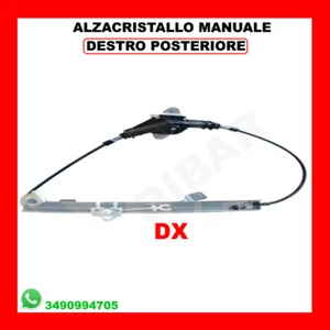 REAR RIGHT MANUAL WINDOW REGULATOR Fiat Grande Punto 4 DOOR FROM 2005 3 - Picture 1 of 2