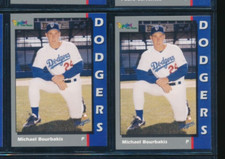 Lot (2) 1996 Team Issue Michael Bourbakis Great Falls Dodgers (GD58) SWSW6