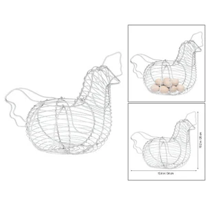 Creative Eggs Storage Basket White Chicken Egg Holder Vegetables Decoration - Picture 1 of 7