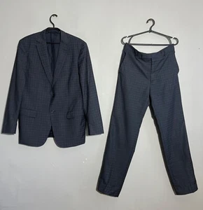 ZZegna Checkered Suit Wool Two Button Blazer and Trousers - Picture 1 of 24
