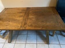 solid oak extending dining table used