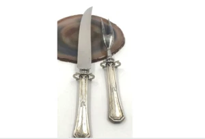 Vintage Fleischtranchierset. .925 & Edelstahl - Bild 1 von 6