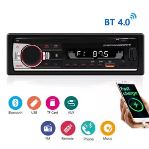 REAKOSOUND Bluetooth Single Din Car Stereo MP3 Player Radio In-Dash Fm USB AUX - Picture 1 of 8