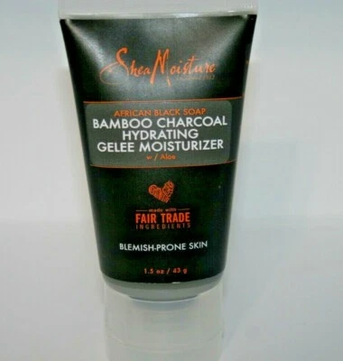 Jabón negro africano Shea Moisture bambú carbón hidratante gelatina hidratante 1,5 Foto 1 de 2