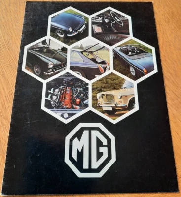 Folleto de venta de autos MG de 1970 todos los modelos del Reino Unido. 1300, MG Midget, MGB, MGB GT Foto 1 de 4