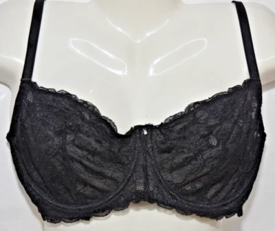 Sujetador con aros de encaje negro Demi Fredericks of Hollywood 38DD 38 DD 2014 Foto 1 de 4