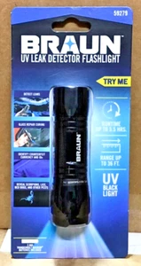 Braun UV Leak Detector Black Light LED Flashlight - Picture 1 of 5
