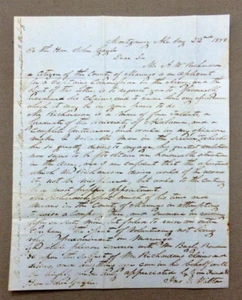 1848 Mexican War Era Letter Concerning A Commission In The Regular Army - Picture 1 of 4