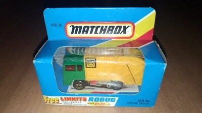 Matchbox England 1:63 MB 36 Camion Rifiuti Refuse Truck  1981 - NUOVO MAI APERTO - Immagine 1 di 4