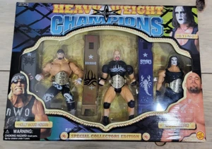 1999 ToyBiz WCW Schwergewicht Champions 3er-Pack Hollywood Hogan Sting Goldberg Neu im Karton - Bild 1 von 2