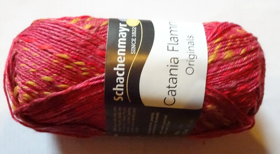 Catania Flamme - Schachenmayr - 50g - Baumwolle - Garn -( 100g / 5 ) 258 erdbeere