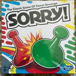 Sorry! Classic Hasbro Board Game Kids Ages 6 and Up Sorry Game 2-4 Players NEW - Picture 1 of 2