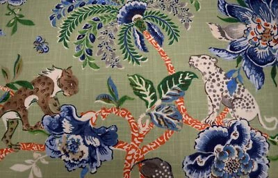 PKLIFESTYLES, WAVERLY, WILLIAMSBURG Braganza Endive Waverly Fabric