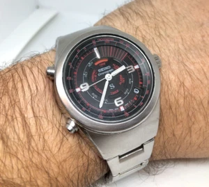 Reloj Seiko 6M26-6020 Cronógrafo Vintage Cuarzo Hombre Auténtico Funcionando - Imagen 1 de 12