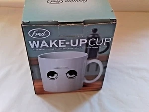 Novelty Cup FRED Wake Up Sleepy Head Coffee Mug Porcelain Heat Sensitive White - Picture 1 of 12