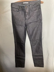 Karen Millen Blue/grey Metallic Jeans Size 12 BNWT - Picture 1 of 11
