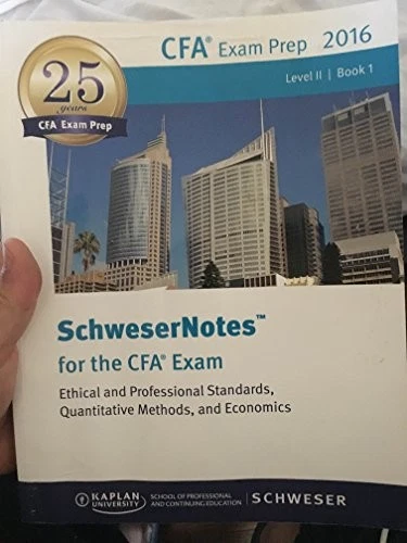CFA EXAM PREP 2016 LEVEL II BOOK 1 By Kaplan Schweser - Image 1 of 1