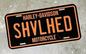 Harley Davidson Shovelhead Vintage Style License Plate 74 Knuckle Chopper - Picture 1 of 1