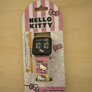 New Hello Kitty LED Digital Watch HK4161 Youth Pink - Picture 1 of 4
