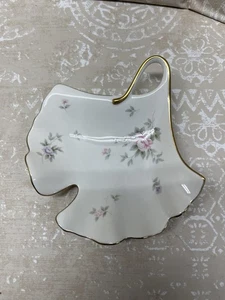 Plato Hoja Ginkgo Remembrance Mikasa Rosas Rosas B2120 Narumi Japón 6" Porcelana - Imagen 1 de 5