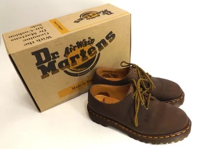 Dr Martens Aztek Crazy Horse 1561 Oxford Shoe Made In England - US Ladies size 7 - Image 1 of 4